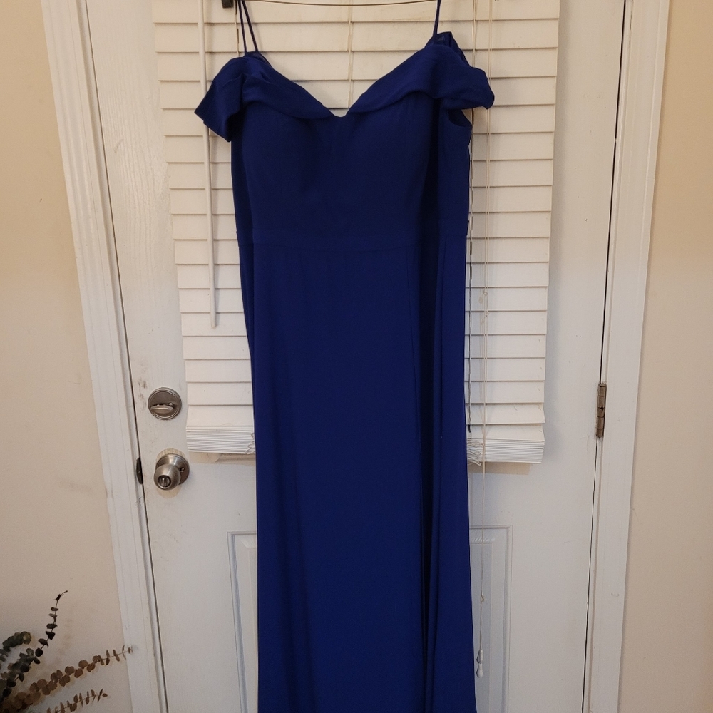 Morgan and Co. Royal Blue Full Length Gown size 18W